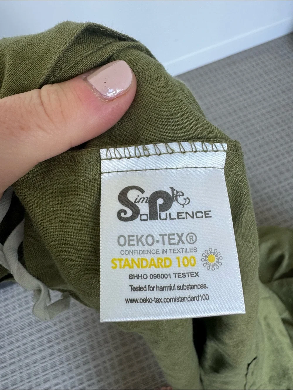 Simple Opulence Linen king Duvet Cover Set - Button Loop